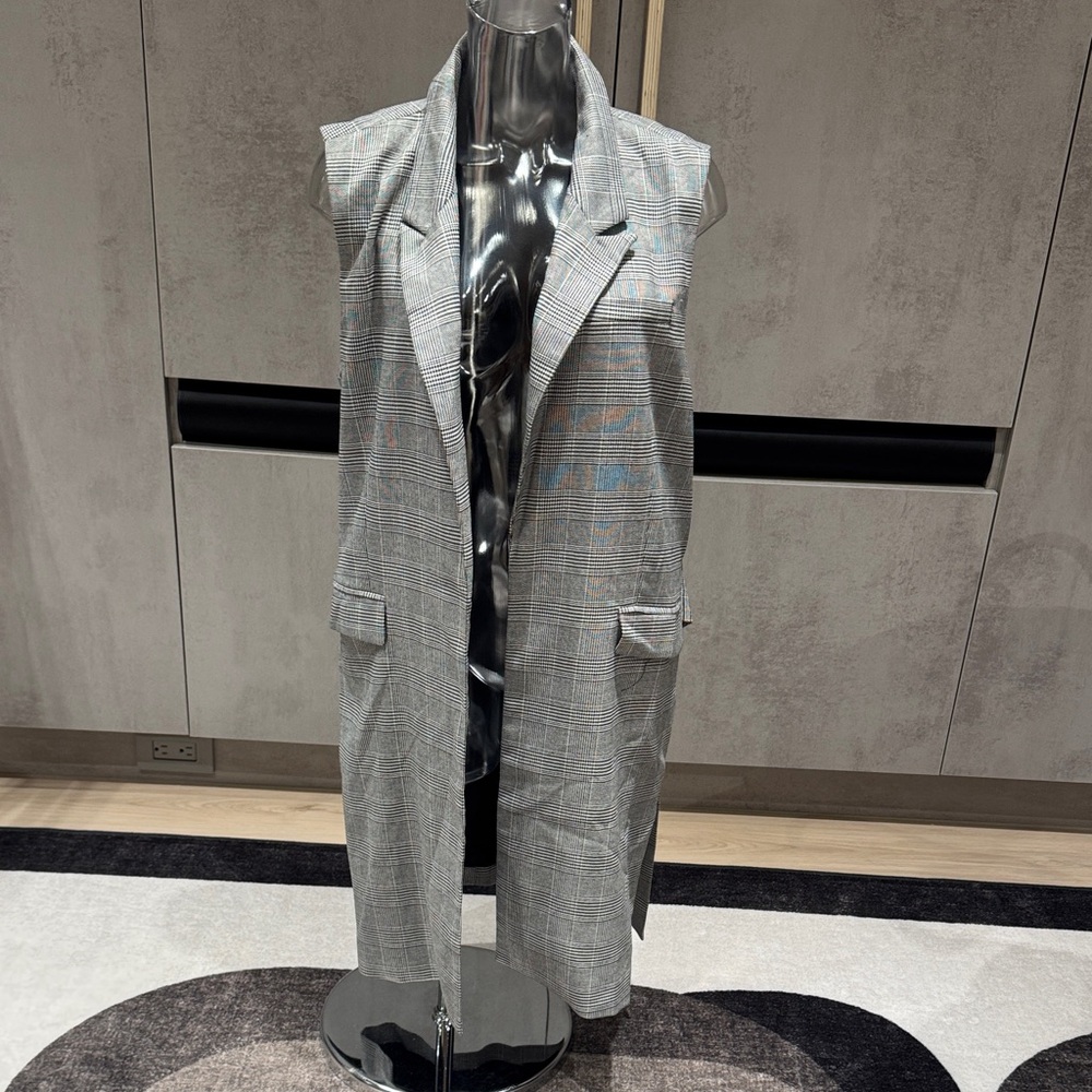 Ark & Co Classic Gray Checkered Vest